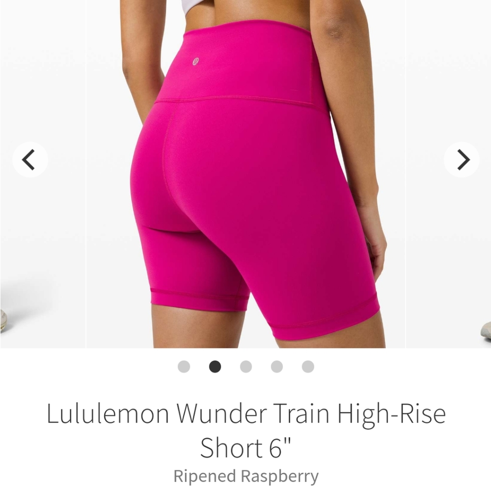 NWOT Lululemon Wunder Train Shorts